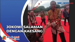 Viral, Momen Jokowi Kaget Salaman dengan Kaesang