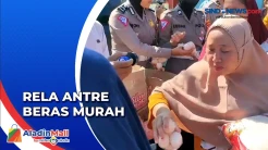 Ratusan Emak-Emak di Cirebon Rela Antre Beras Murah sejak Pagi