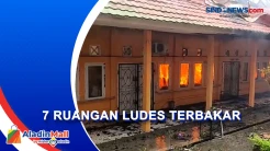 Korsleting Kipas Angin, 7 Ruangan SLB di Jambi Ludes Terbakar