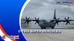 Pesawat C-130J Super Hercules Tiba di Indonesia Usai Tempuh Perjalanan 34 Jam dari Amerika, Pesawat C-130J Super Hercules Tiba di Indonesia