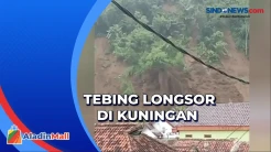 Tebing Setinggi 100 Meter Longsor di Kuningan, Permukiman Penduduk Terancam