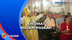 Seribu Lilin Menyala saat Malam Paskah di Atambua