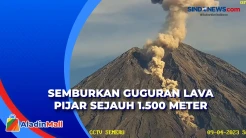 Terekam Kamera, Gunung Semeru Kembali Luncurkan Guguran Lava Pijar