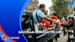Rayakan Paskah, Umat Nasrani di Boyolali Bagikan Ribuan Telur