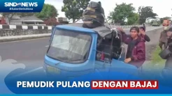 Demi Keluarga, Pemudik Gunakan Bajaj dari Jakarta untuk Mudik
