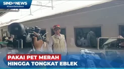 Menkopolhukam Mahfud MD Lepas Keberangkatan KA Bangunkarta di Stasiun Pasar Senen