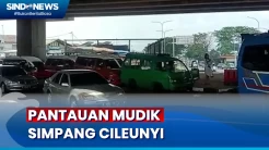 Arus Kendaraan di Simpang Cileunyi Ramai Lancar pada H-4 Lebaran