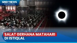 Gelar Salat Gerhana Matahari, Suasana Khidmat Terasa di Masjid Istiqlal