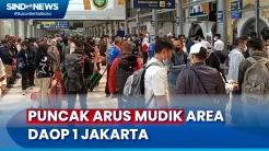 Malam Ini Diprediksi Jadi Puncak Arus Mudik di Stasiun Senen dan Gambir