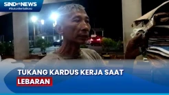 Demi Hidupi Keluarga, Tukang Kardus Rela Kerja Saat Lebaran Pertama