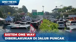 Jalur Puncak Padat di Lebaran Hari Kedua, Polisi Berlakukan One Way