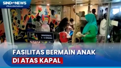 Atasi Kejenuhan Saat Mudik, Anak-Anak Manfaatkan Fasilitas Bermain di Kapal Feri