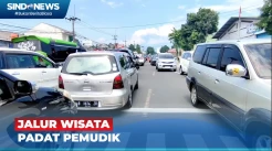 Jalur Wisata Cirebon-Kuningan Mulai Padat Pemudik, Kendaraan Merayap Hingga 4 Km