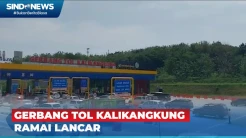 Usai Libur Lebaran, Kondisi Lalin di Gerbang Tol Kalikangkung Ramai Lancar