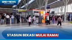 Hari Kedua Masuk Kerja, Stasiun Bekasi Mulai Ramai