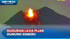 Detik-Detik Gunung Semeru Kembali Muntahkan Guguran Lava Pijar