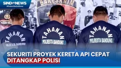 Pencuri Besi Kereta Api Cepat Ditangkap Polisi, 2 Diantaranya Sekuriti Proyek