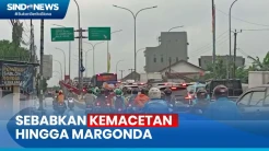 Hujan Deras, Fly Over Arif Rachman Hakim Depok Banjir, Lalu Lintas Macet