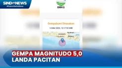 Pacitan Jawa Timur Diguncang Gempa Magnitudo 5,0
