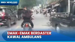 Viral! Emak-Emak Berdaster Hitam Kawal Ambulans di Tengah Kemacetan Pelabuhan Ratu