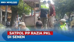 Rampas Hak Pejalan Kaki, Belasan PKL di Senen Dirazia Satpol PP