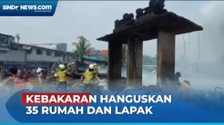35 Rumah dan Lapak Barang Rongsok di Muara Baru Hangus Terbakar, Diduga Arus Pendek