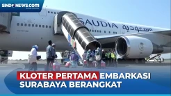 Calon Jamaah Haji Embarkasi Surabaya Kloter Pertama Berangkat ke Madinah