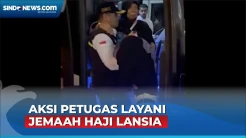 Bantu dan Layani Jemaah Haji Lansia, Begini Aksi Petugas Dorong Kursi hingga Gendong Jemaah