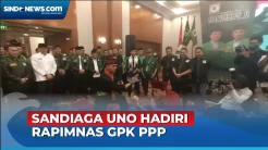 Momen Sandiaga Uno Disambut Palang Pintu saat Hadiri Rapimnas GPK PPP