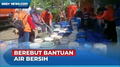 Musim Kemarau, Ratusan Warga Cilacap Berebut Bantuan Air Bersih BPBD