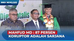 Mahfud MD Ungkap 87 Persen Koruptor di Indonesia adalah Sarjana Lulusan Perguruan Tinggi