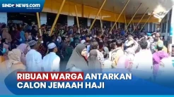 Ribuan Warga Sikka Antarkan Calon Jemaah Haji  ke Bandara Frans Seda