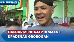 Momen Ganjar Mengajar Disambut Antusias Ratusan Pelajar SMAN 1 Kradenan Grobogan