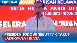 Hadir di Acara Bara JP Bogor, Presiden Jokowi Sebut Tak Takut jadi Rakyat Biasa