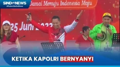 Meriahkan Acara, Kapolri Listyo Sumbang Lagu di Acara Fun Walk