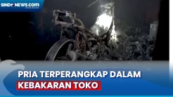 Seorang Pria Terperangkap dalam Kebakaran Toko Elektronik di Jombang, Evakuasi Dramatis