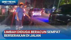Limbah Diduga Beracun Tumpah dari Truk di Bogor, Sempat Berceceran di Jalan