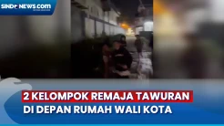 Mencekam, 2 Kelompok Remaja Tawuran di Depan Rumah Wali Kota Singkawang