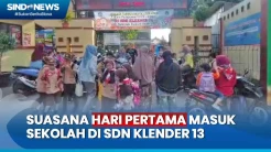 Suasana Hari Pertama Sekolah di SDN Klender 13 Jakarta Timur, Siswa dan Orang Tua Antusias