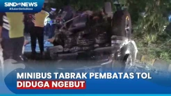 3 Orang Tewas, Minibus Tabrak Beton Pembatas Tol Plumpang