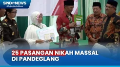 Beginilah Suasana saat 25 Pasangan Nikah Massal di Pandeglang