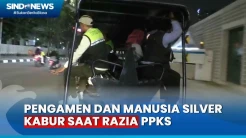 Razia PPKS di Gambir, Manusia Silver dan Pengamen Pontang-panting Kabur