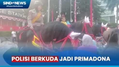 Polisi Berkuda Jadi Primadona Warga di CFD Bundaran HI