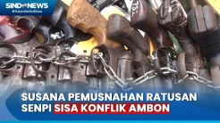 Jaga Stabilitas, Kodam XVI Pattimura Musnahkan Ratusan Senpi Sisa Konflik Ambon