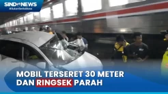 Minibus Tertabrak Kereta Api di Bekasi, Sopir Berhasil Selamatkan Diri