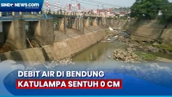 Debit Air di Bendung Katulampa Sentuh 0 Cm Hingga Nyaris Kering