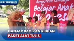 Masuk Rekor Muri, Ganjar Bersama Sejumlah Influencer Bagian Ribuan Paket Alat Tulis