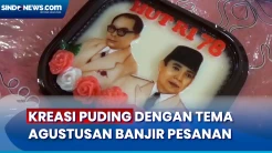 Puding dengan Tema HUT Ke-78 RI, Banjir Pesanan sampai Laris Manis