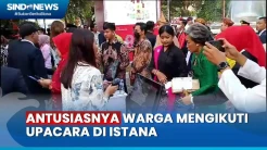 Antusiasnya Ratusan Warga, Bisa Upacara HUT ke-78 Kemerdekaan RI di Istana