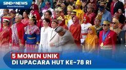 5 Momen Unik di Upacara HUT ke-78 RI, dari Sepatu Lepas hingga Pak Bas Singkap Beskap Erick Thohir